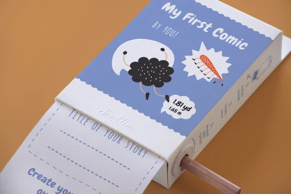 Livre objet à dérouler 100% compostable - Scrollino Ma première BD - Image 2