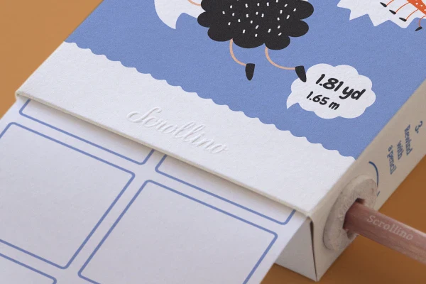 Livre objet à dérouler 100% compostable - Scrollino Ma première BD - Image 3