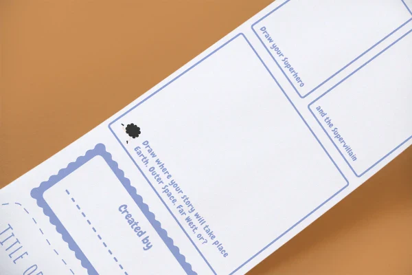Livre objet à dérouler 100% compostable - Scrollino Ma première BD - Image 4