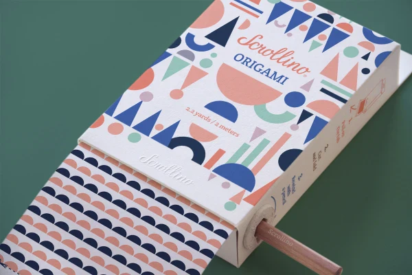 Livre objet à dérouler 100% compostable - Scrollino Origami - Image 3