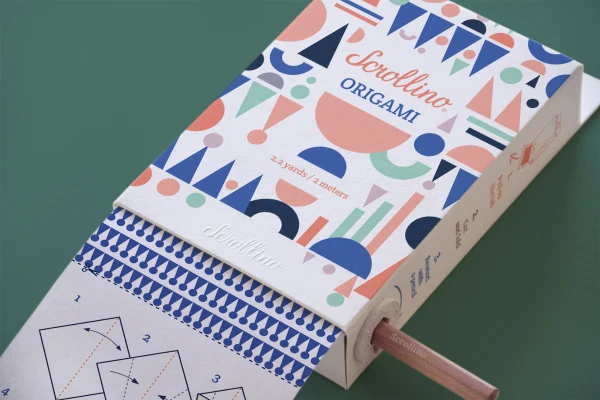 Livre objet à dérouler 100% compostable - Scrollino Origami - Image 6
