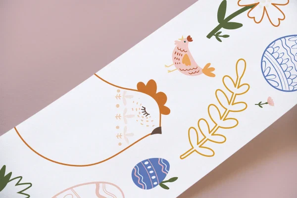 Livre objet à dérouler 100% compostable - Scrollino Pâques - Image 3