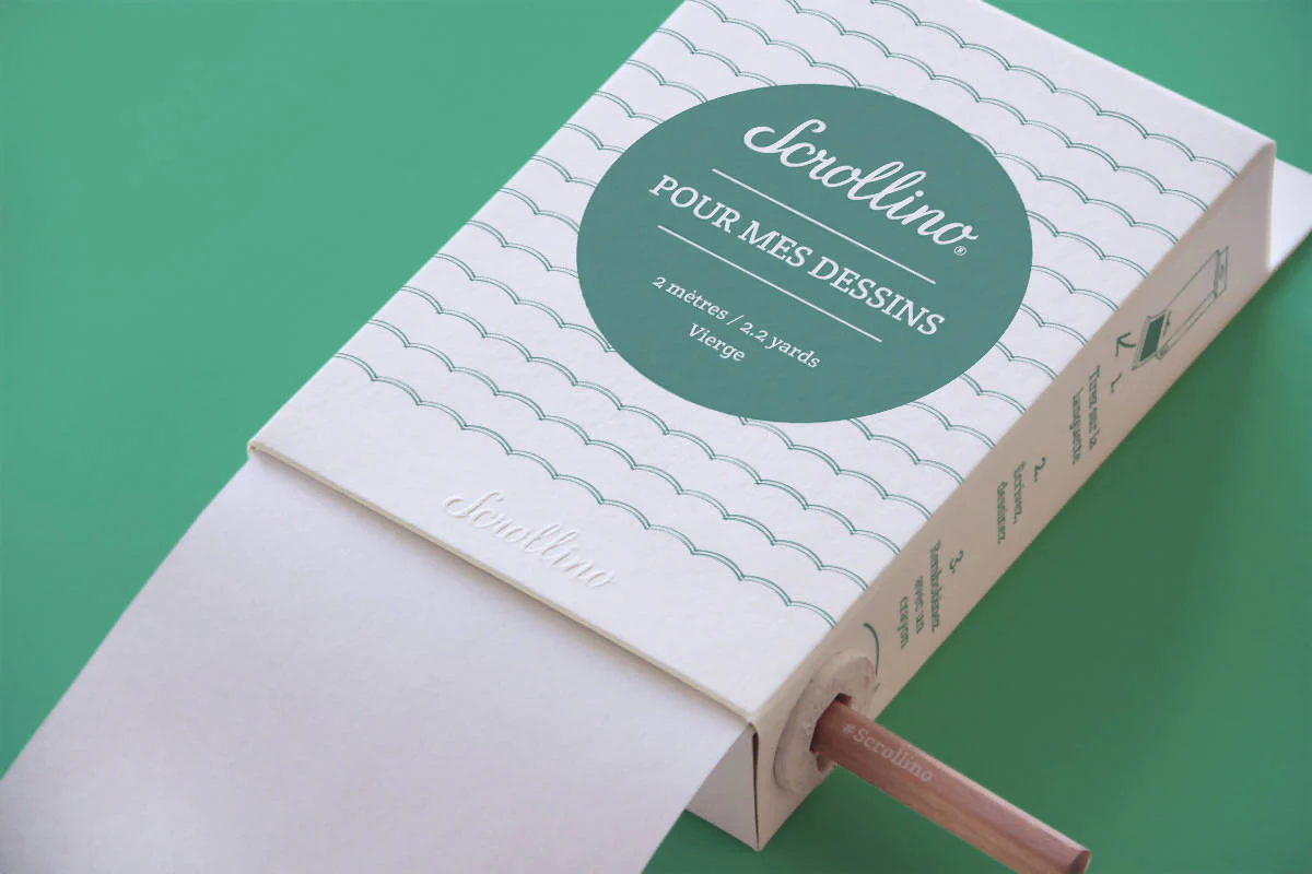 Livre objet à dérouler 100% compostable - Scrollino Pour mes Dessins - Image 8