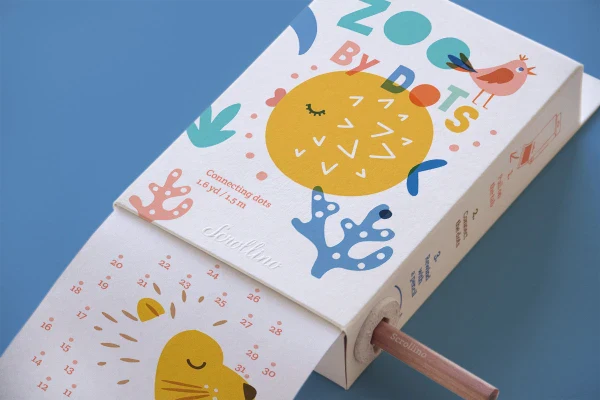 Livre objet à dérouler 100% compostable - Scrollino Zoo by Dots - Image 3