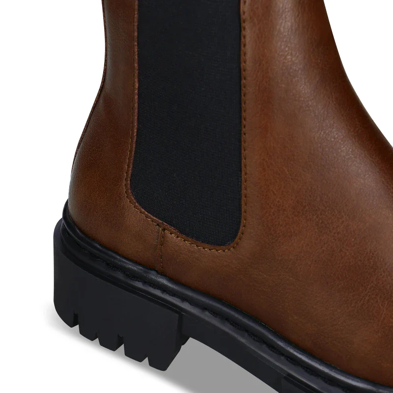 Lot de 2 paires de bottines en cuir recyclé  marron et noir – Molly - Image 6