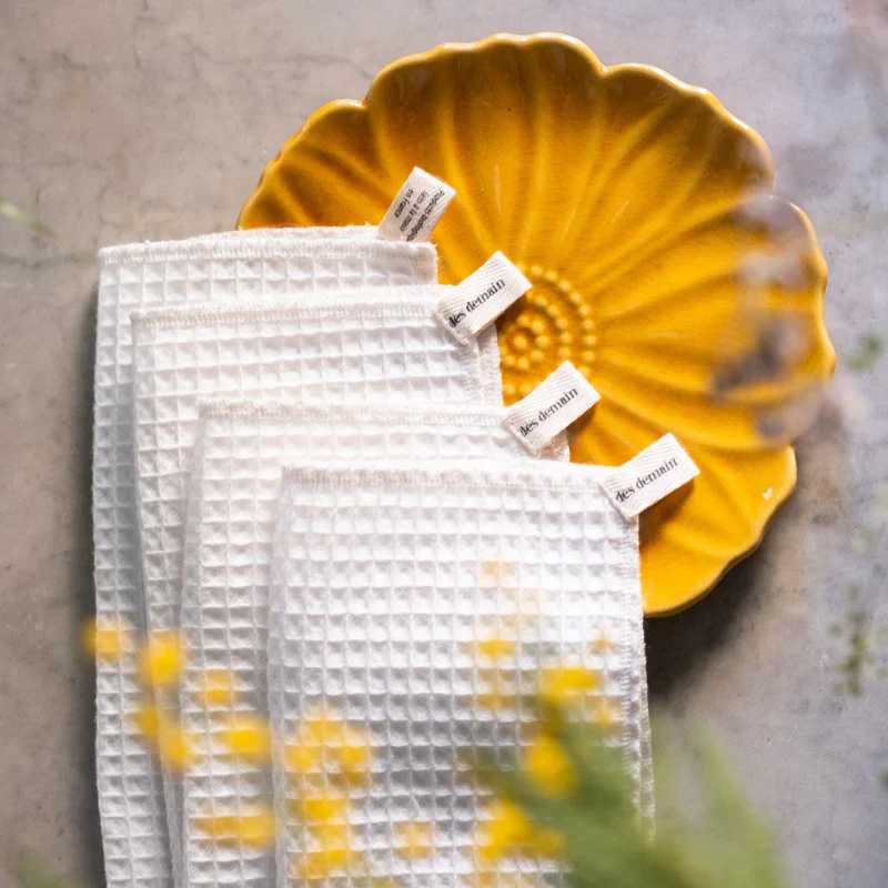Lot de 4 essuie-tout en coton bio - Image 2