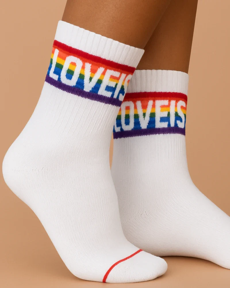 Lot de chaussette en Coton Biologique - Trio de Chaussettes Arc-en-Ciel - Image 2