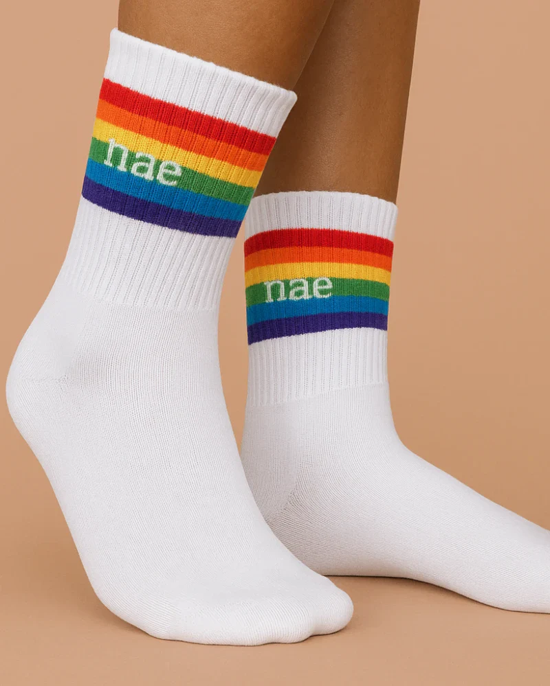 Lot de chaussette en Coton Biologique - Trio de Chaussettes Arc-en-Ciel - Image 3