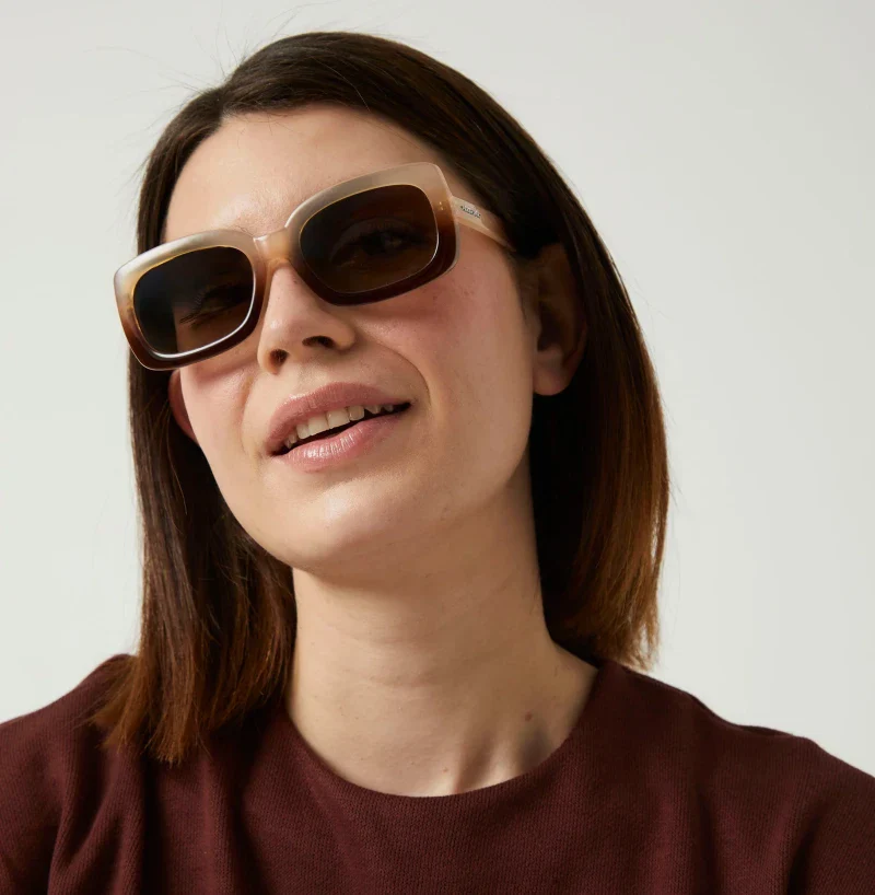 Lunettes de soleil polarisées unisexes en plastique recyclé - Duna - Image 3