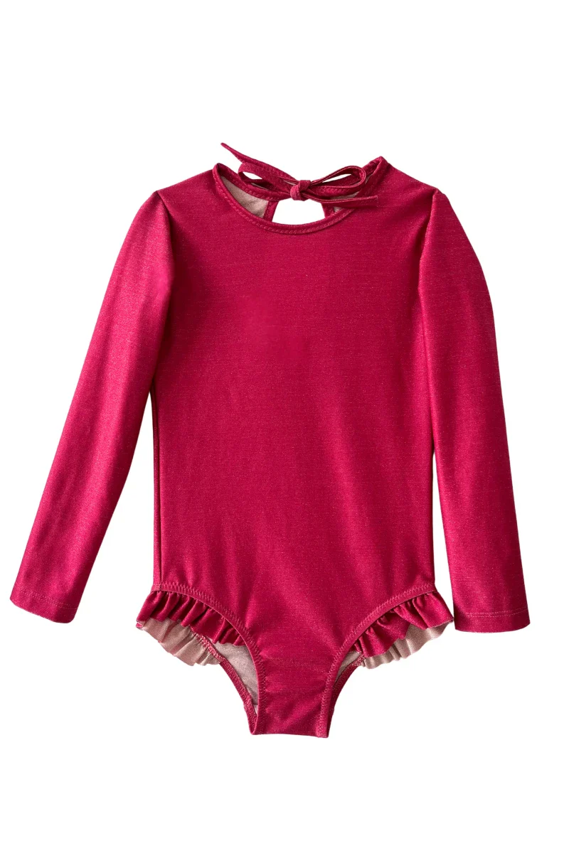Maillot de bain Alba framboise en matières recyclées - Image 8