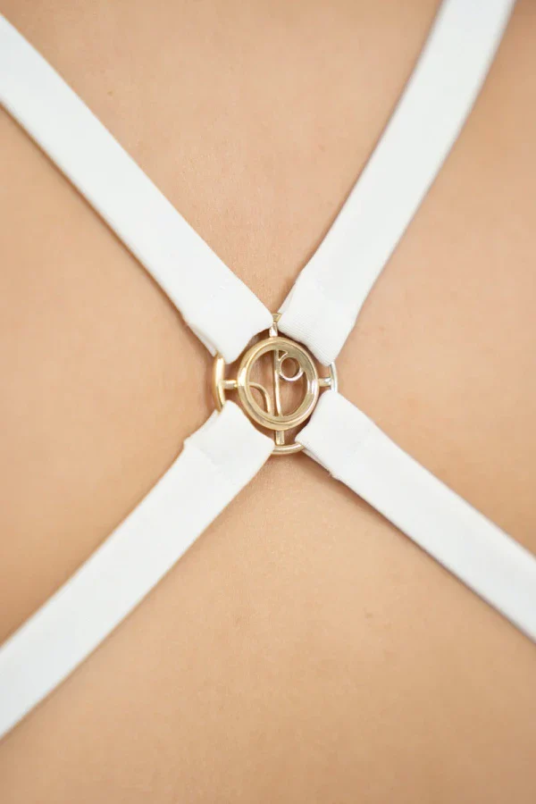 Maillot de bain une pièce col carré Mykonos - Sable - Image 12