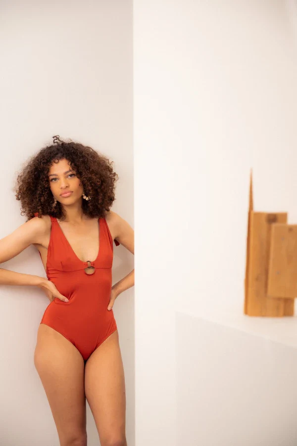 Maillot de bain une pièce terracotta I 15 Aout - Image 4