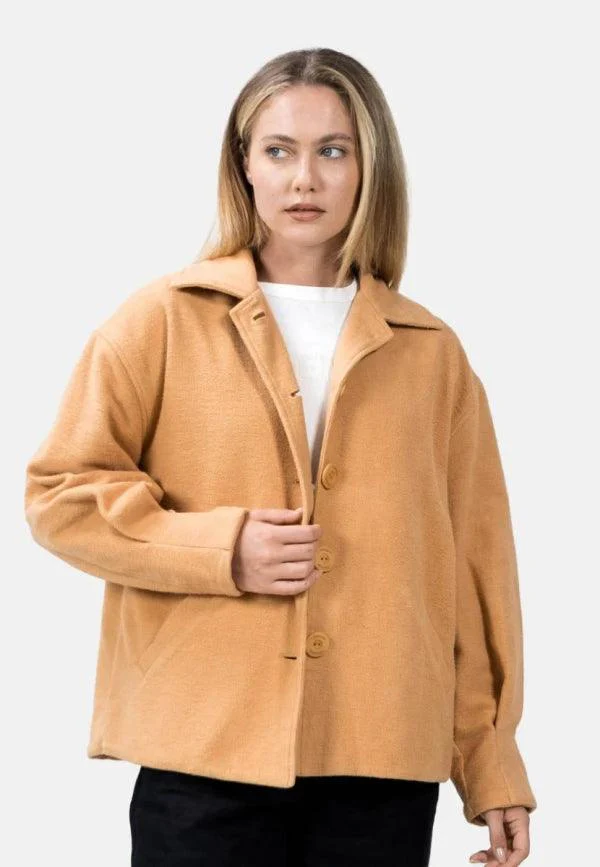Manteau cocoon camel - Malmö MMX - Image 11