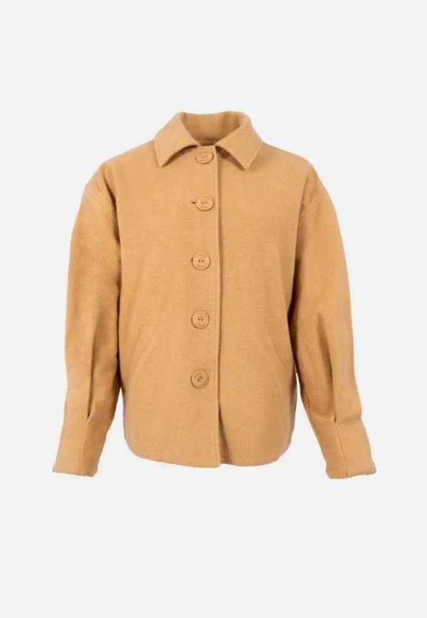 Manteau cocoon camel - Malmö MMX - Image 16