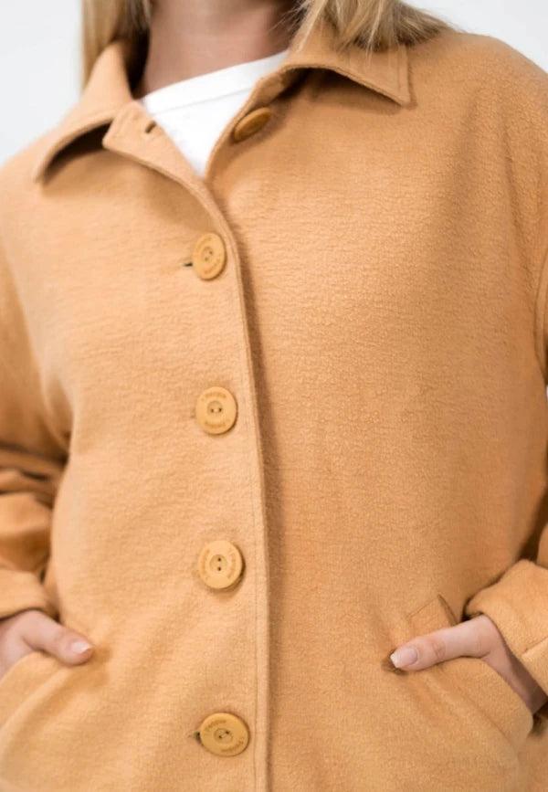 Manteau cocoon camel - Malmö MMX - Image 19