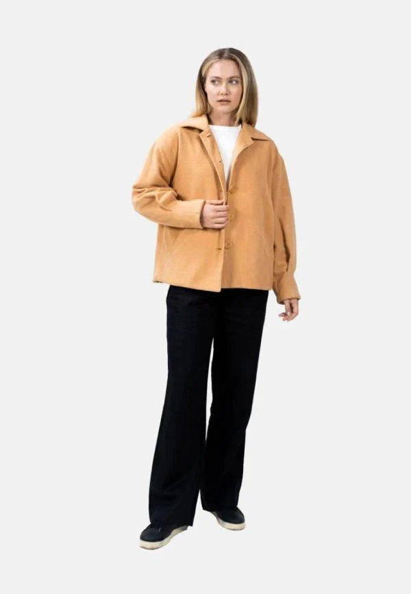 Manteau cocoon camel - Malmö MMX - Image 4