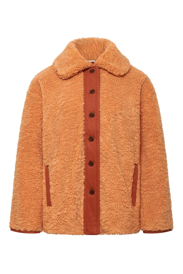 Manteau en polaire recyclée PET Orange - Lexi - Image 3
