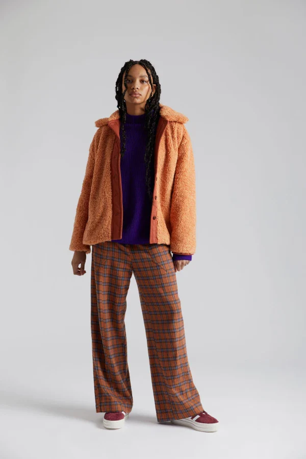 Manteau en polaire recyclée PET Orange - Lexi - Image 4