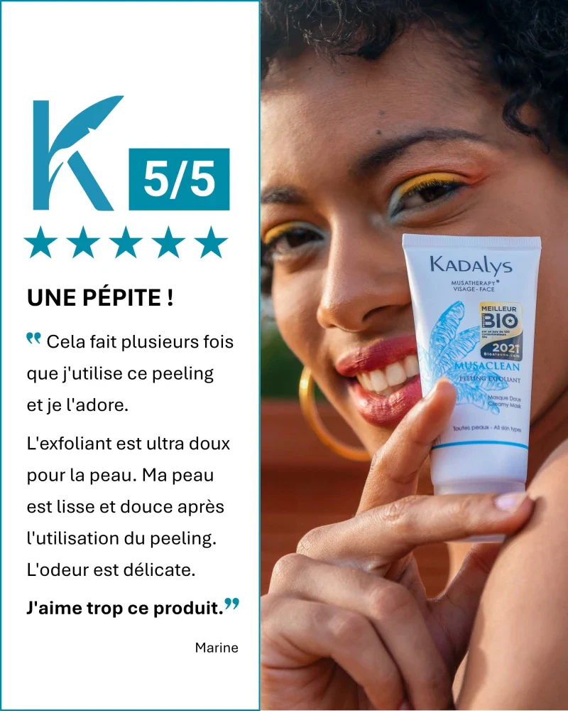 Masque Peeling Exfoliant Bio à la Banane Verte 50ml I MUSACLEAN - Image 11