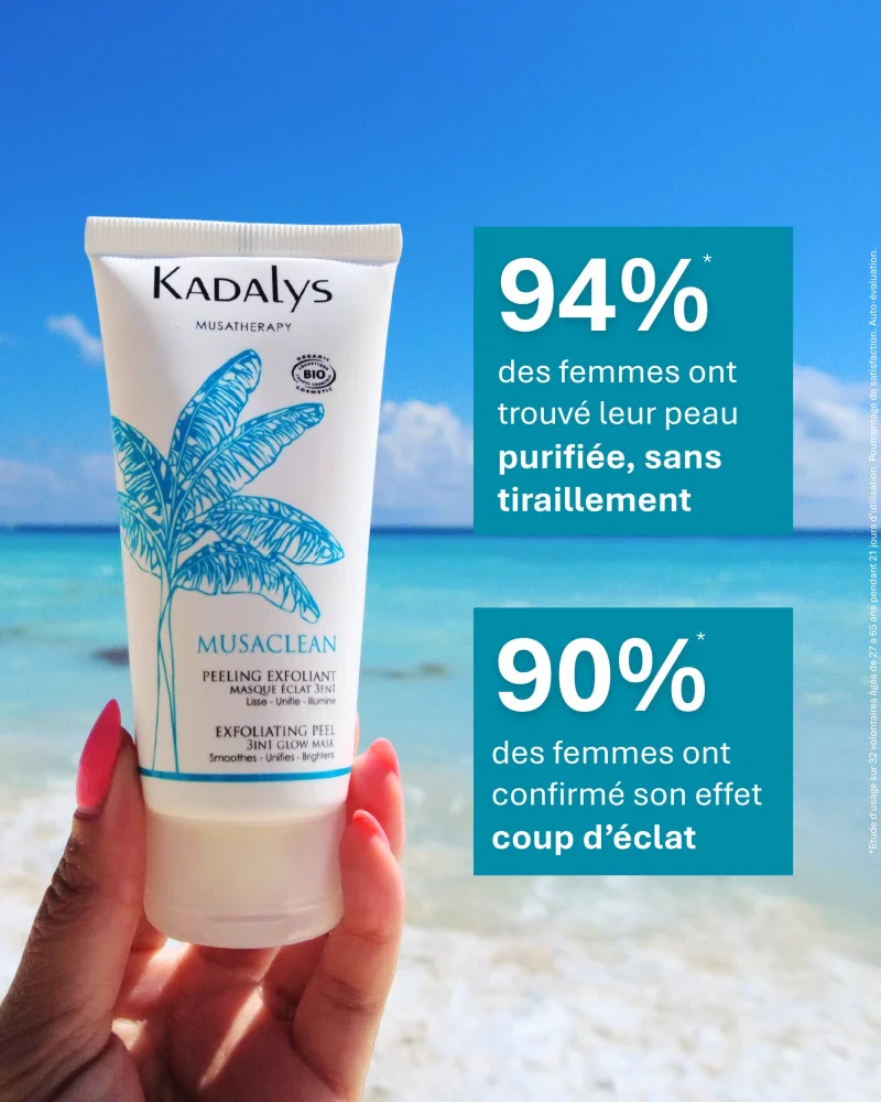 Masque Peeling Exfoliant Bio à la Banane Verte 50ml I MUSACLEAN - Image 13