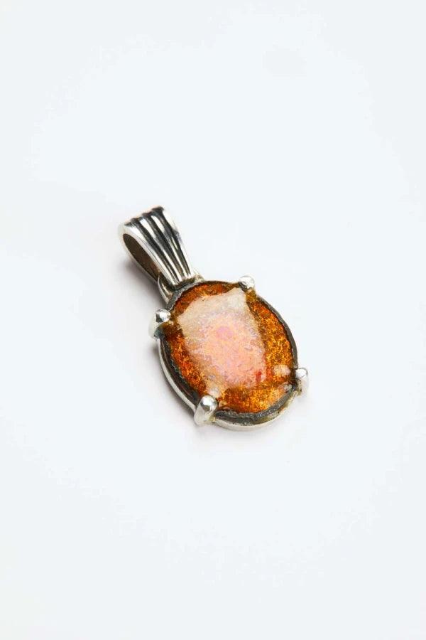 Médaillon en argent avec émail rouge et dorée - Soul Love - Image 5