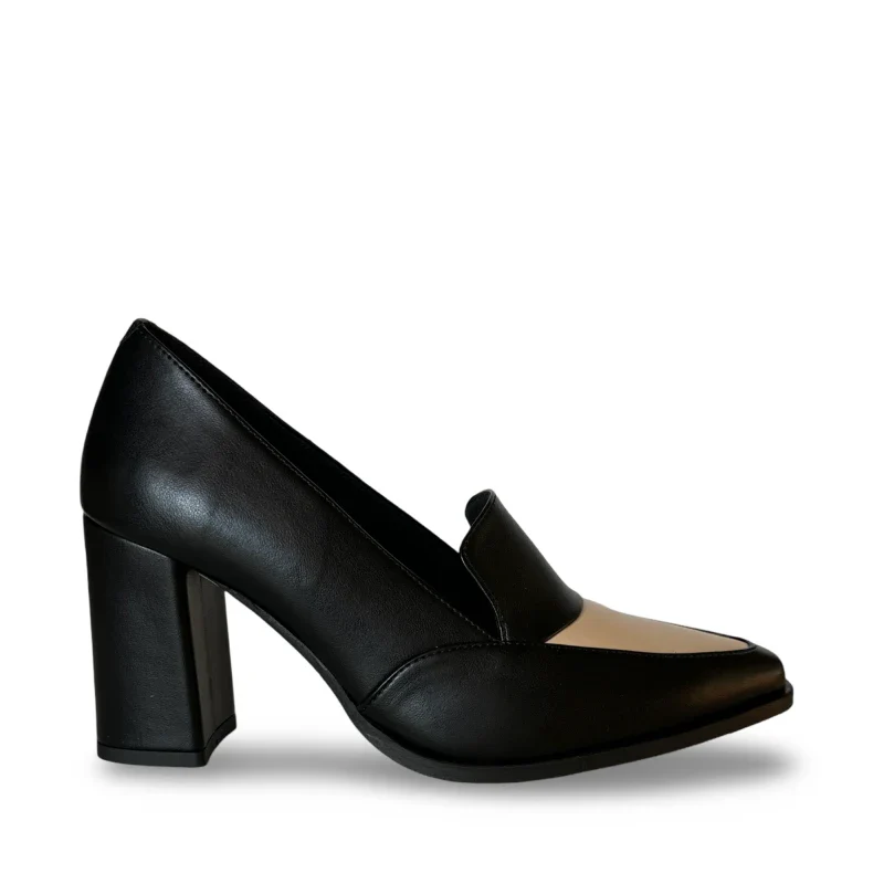 Mocassin à talon  végan - JULIA Black - Image 3
