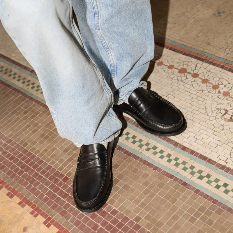 Mocassins véganes unisexes - Braga noir - Image 7