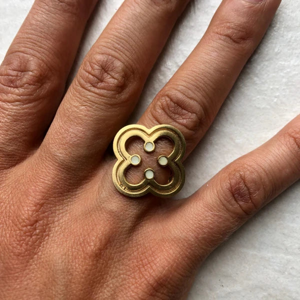 Bague ajustable Sursock dorée - Image 10