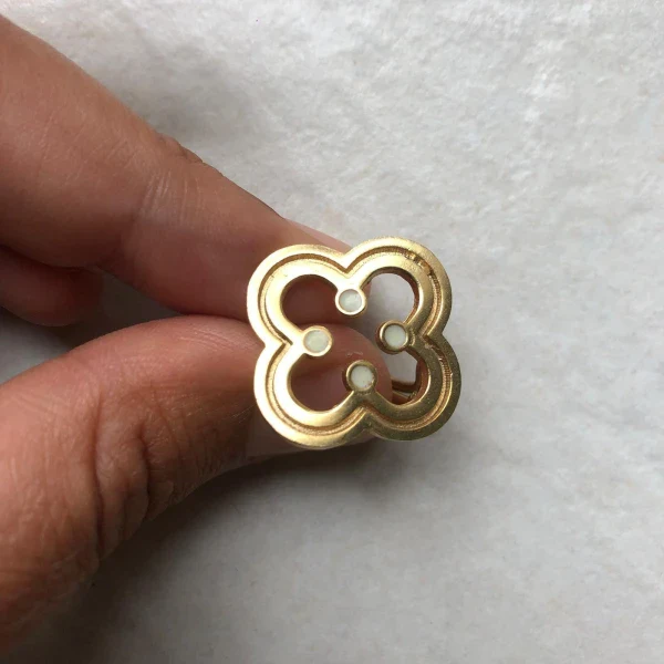 Bague ajustable Sursock dorée - Image 5