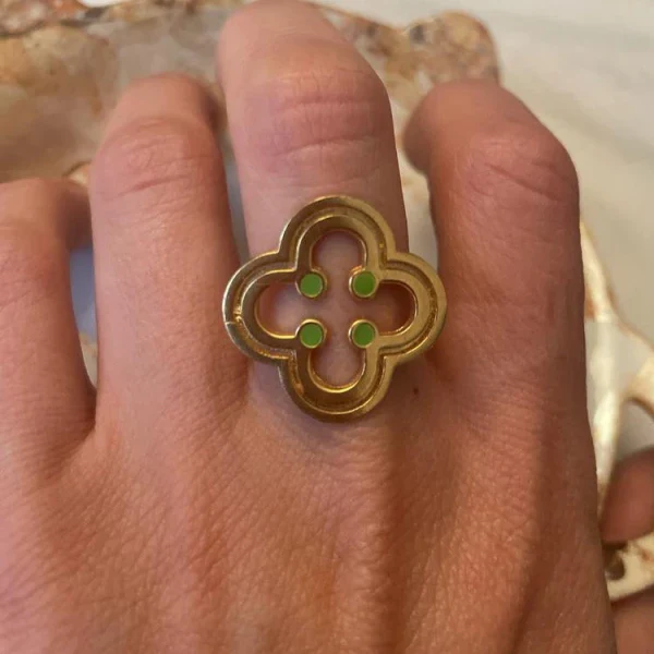 Bague ajustable Sursock dorée - Image 7