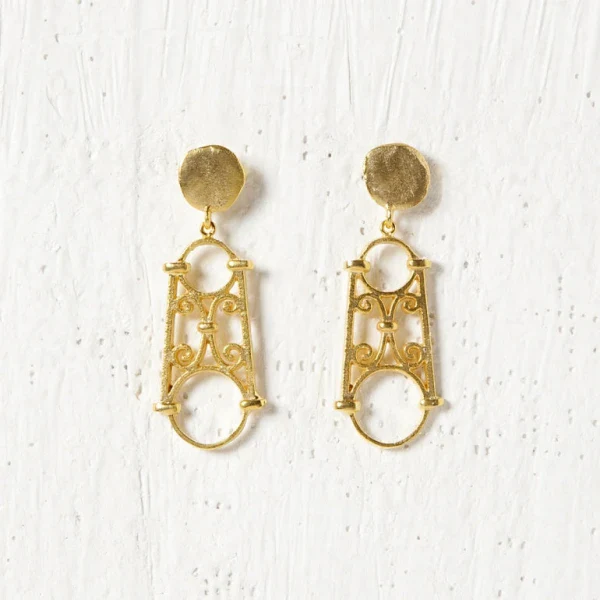Boucles d'oreilles formes arrondies Beyrouth I Triangle ou Ovale - Image 8