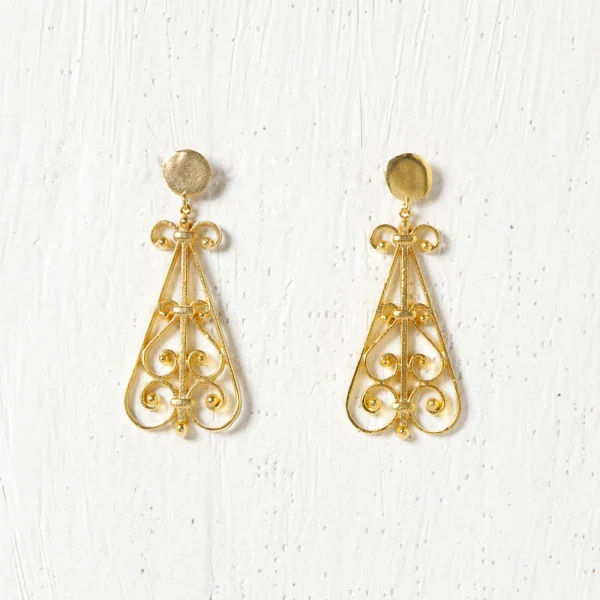 Boucles d'oreilles formes arrondies Beyrouth I Triangle ou Ovale - Image 9