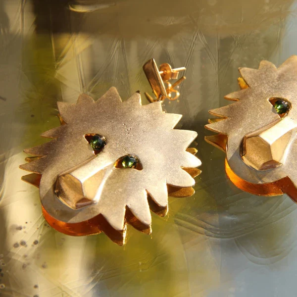 Boucles d'oreilles Jungle Lion - Image 2
