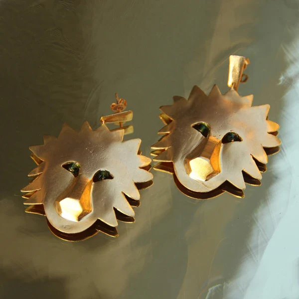 Boucles d'oreilles Jungle Lion - Image 4