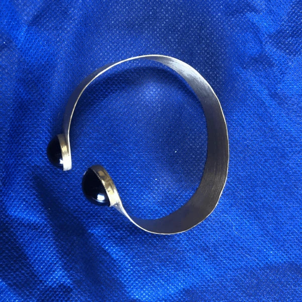 Bracelet Manchette fine pierres semi-précieuses I Bacchus - Image 4