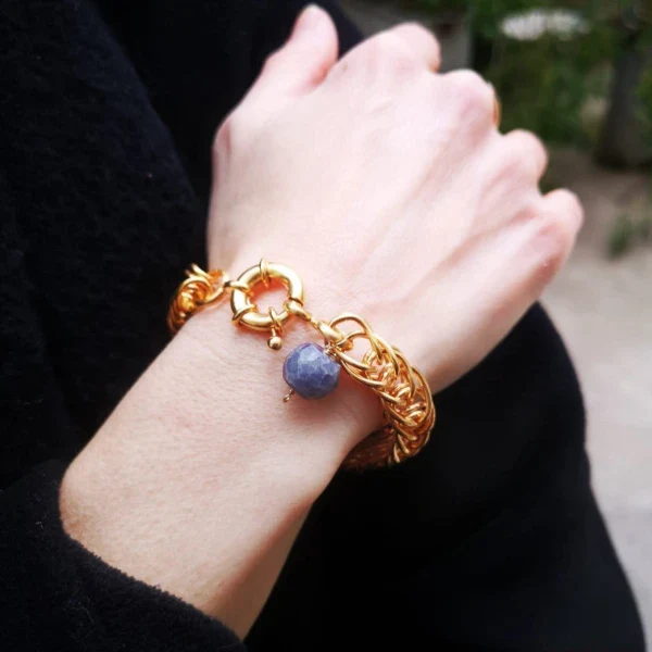 Bracelet Cham avec pierre semi-précieuse I Plusieurs coloris - Image 11