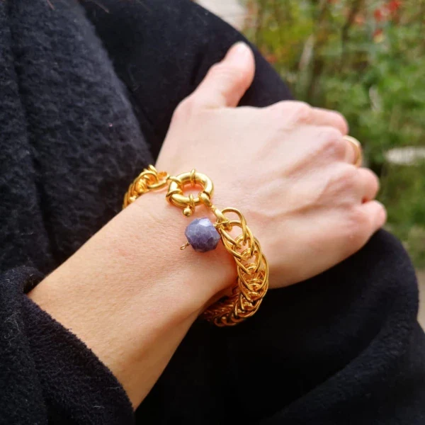 Bracelet Cham avec pierre semi-précieuse I Plusieurs coloris - Image 17