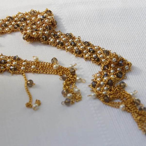Collier cravate à perles d'eau Chaines & Co - Image 4