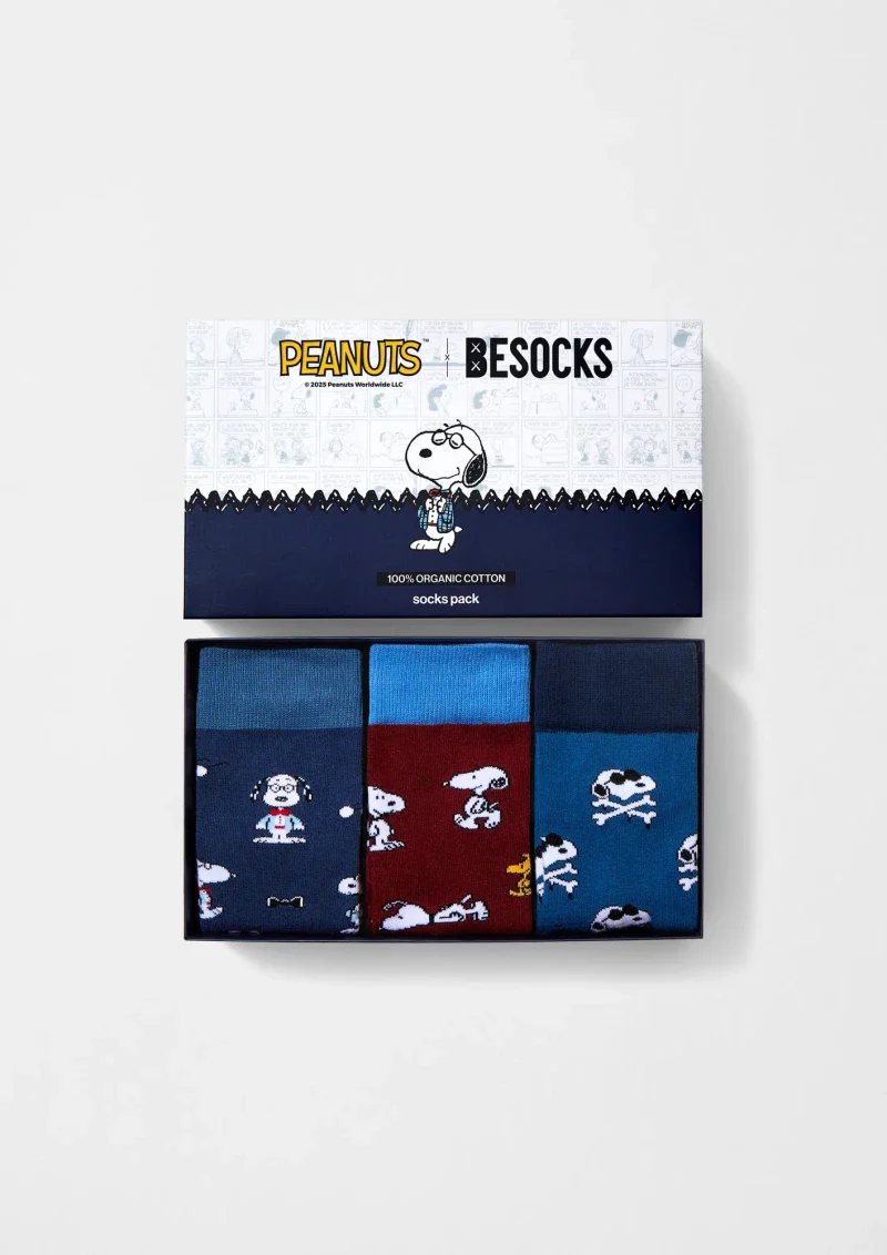 Pack de 3 chaussettes en coton - SnoopyBlue - Image 8