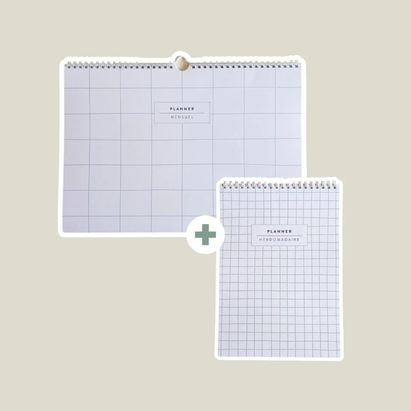 Pack planner mensuel + planner hebdo non datés - Image 4