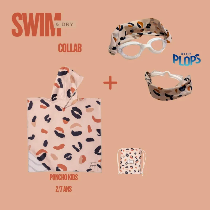 Pack de poncho enfant et lunettes de piscine Waterplops - Colette - Image 7