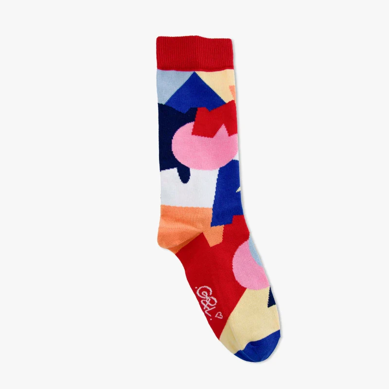 Paire de chaussettes "Abstract bleu" - Guillaume & Laurie - Image 3