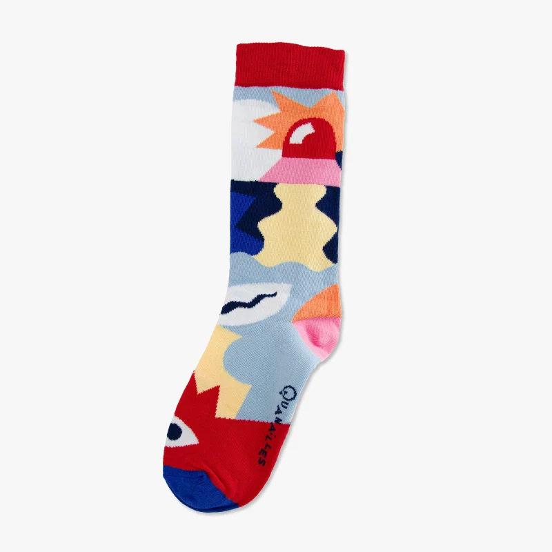 Paire de chaussettes "Abstract rouge" - Guillaume & Laurie - Image 2