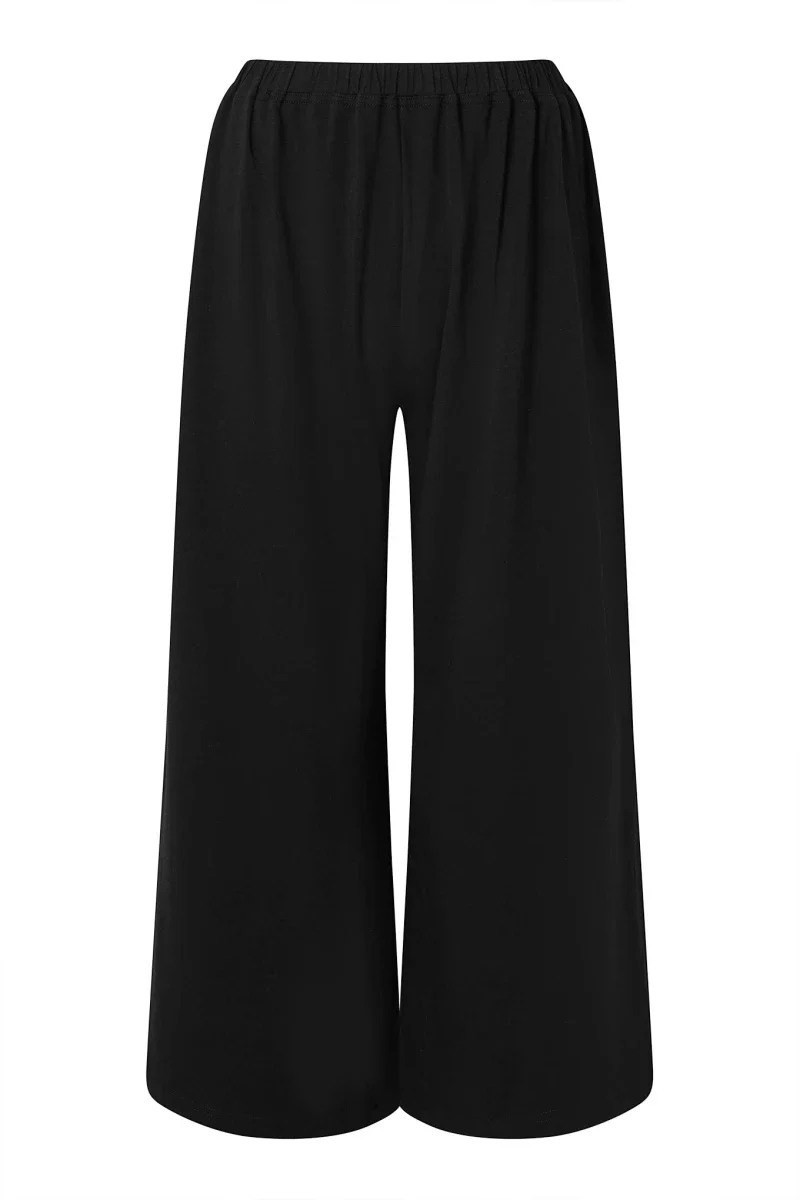 Pantalon en coton bio noir - Diana - Image 2