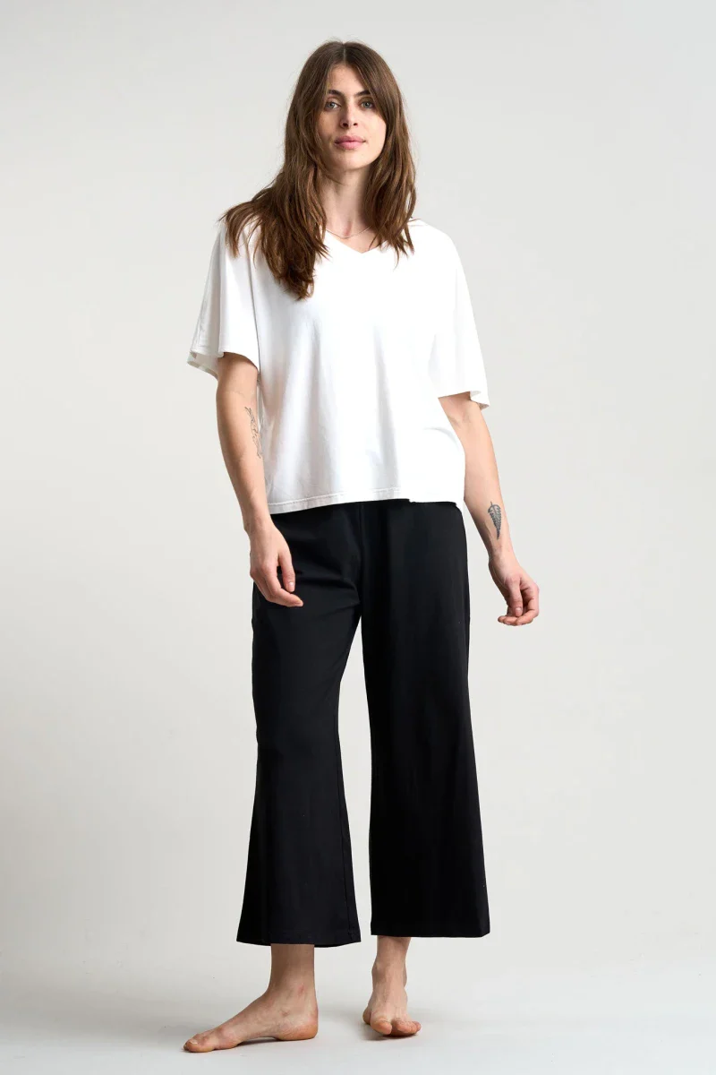 Pantalon en coton bio noir - Diana - Image 4
