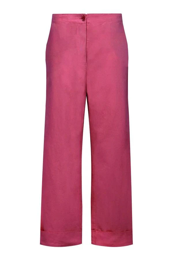 Pantalon en coton bio rose pour femme - Tansy - Image 2