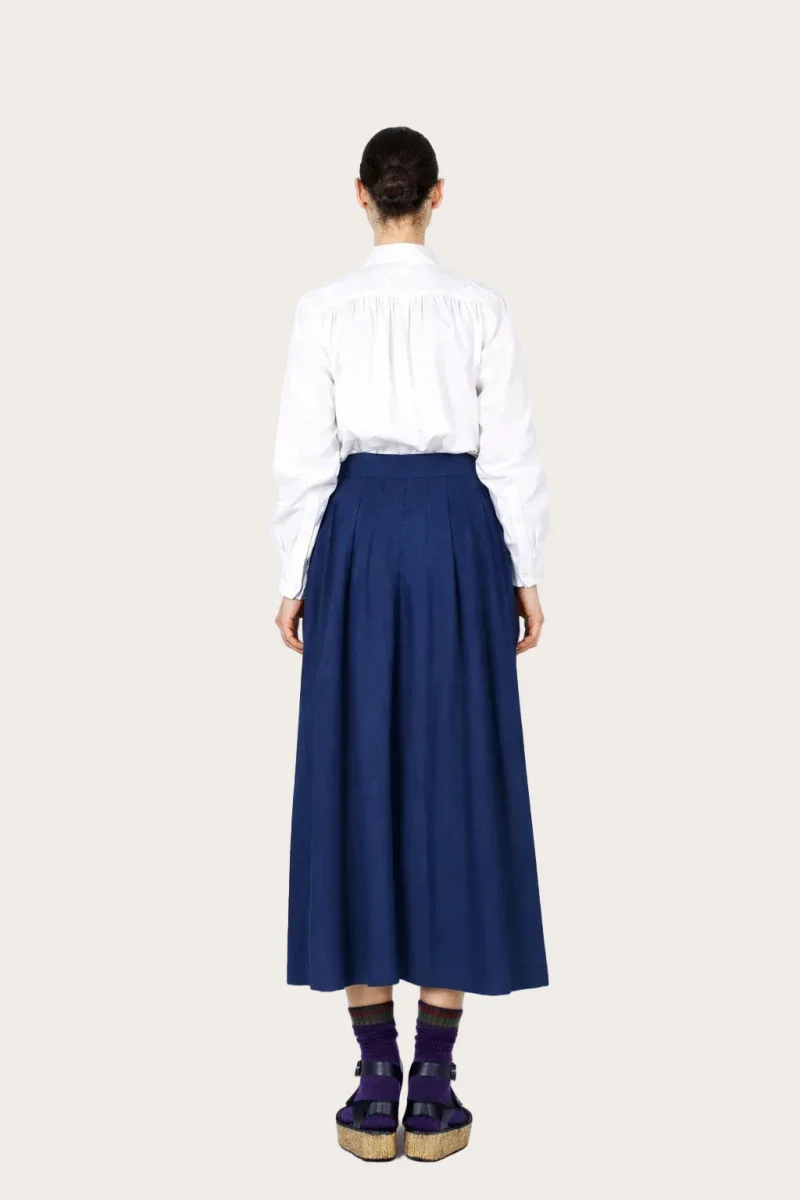 Pantalon en coton upcyclé - Écume - Image 3