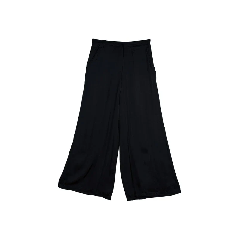 Pantalon fuseau noir en fibre de pétales de roses - Image 5
