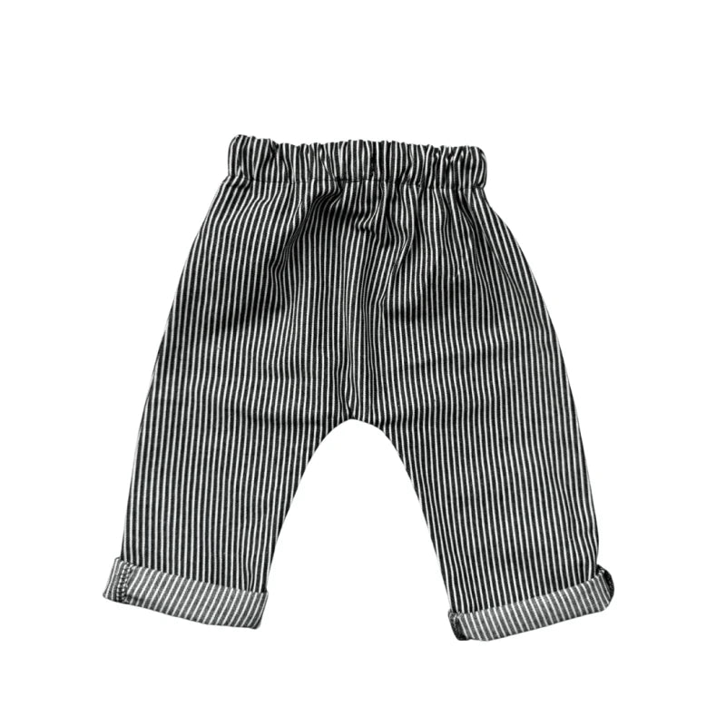 Pantalon jean rayé noir et blanc - Moomie - Image 5