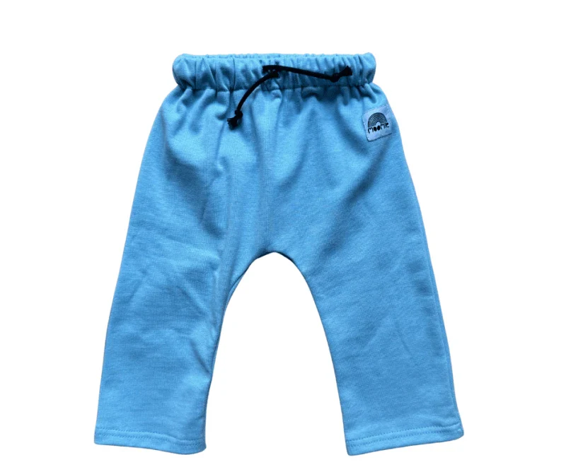 Pantalon jogpant bleu ciel pour bébé - Moomie - Image 3